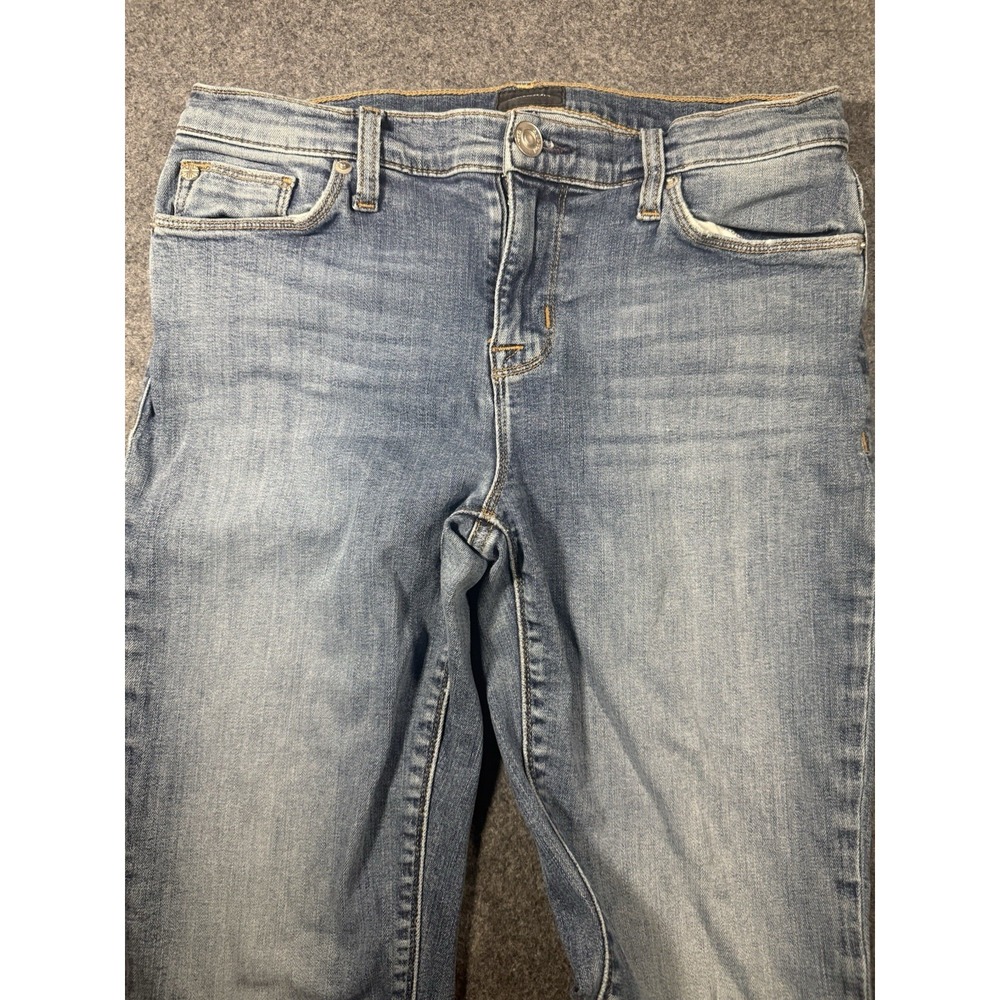 Hudson Women's Mid-Rise Raw Hem Ankle Skinny‎ Jeans Size 29